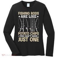 Funny Fishing Rods Fisherman Gift Women's Long Sleeve Shirt thumb 0