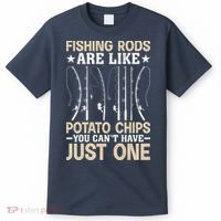 Funny Fishing Rods Fisherman Gift T-Shirt thumb 0