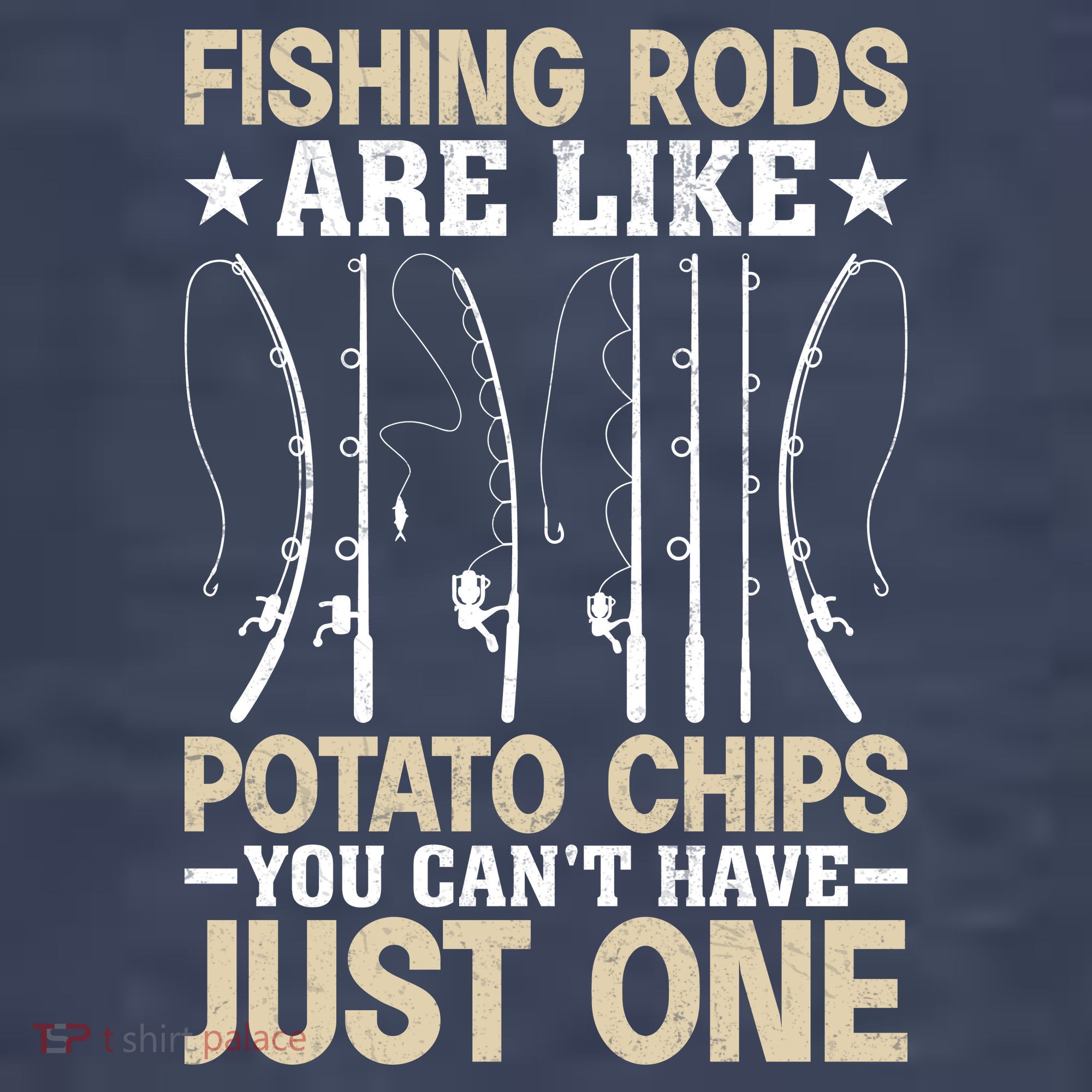 Funny Fishing Rods Fisherman Gift T-Shirt