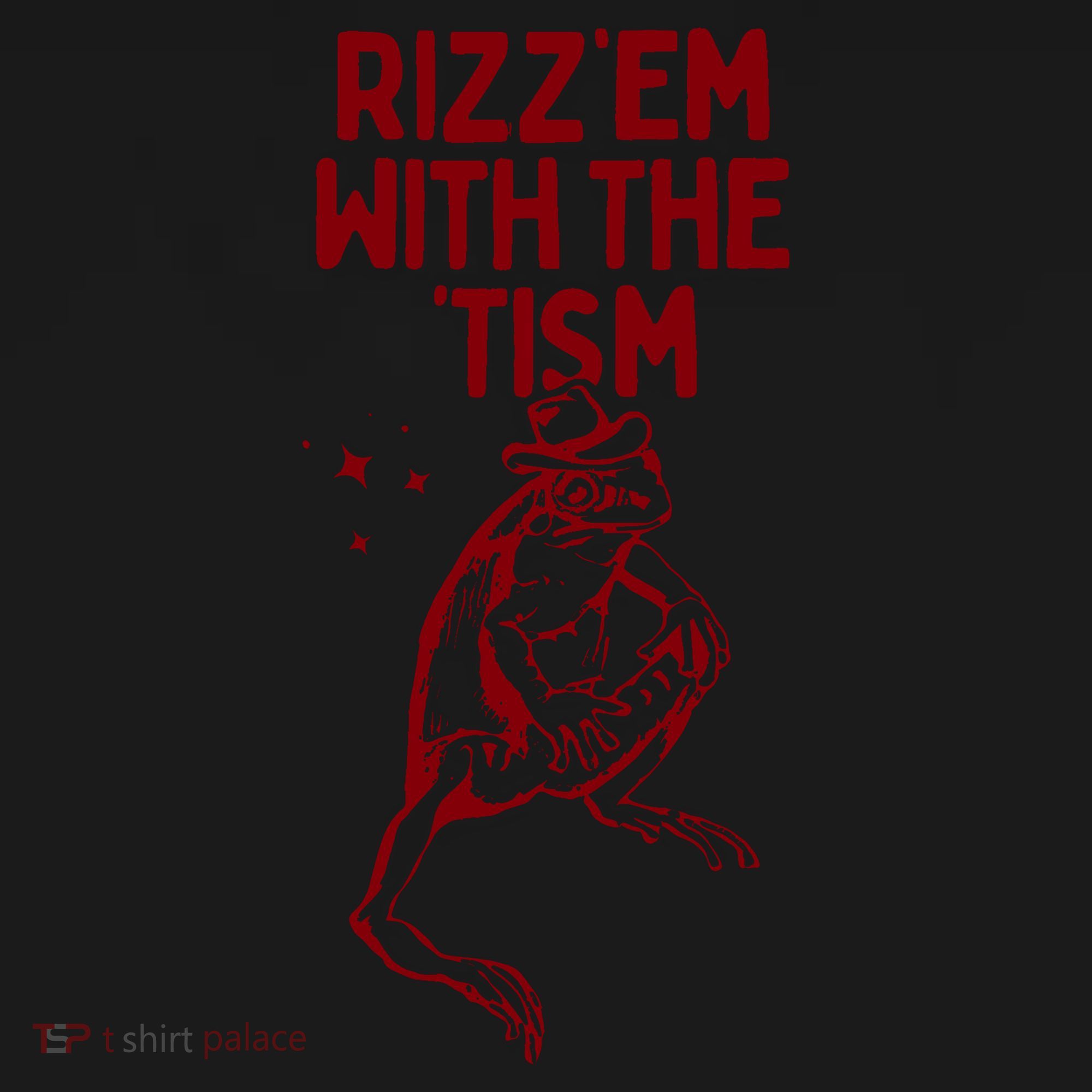 Funny Frog Rizz Em With The Tism Toddler Hoodie