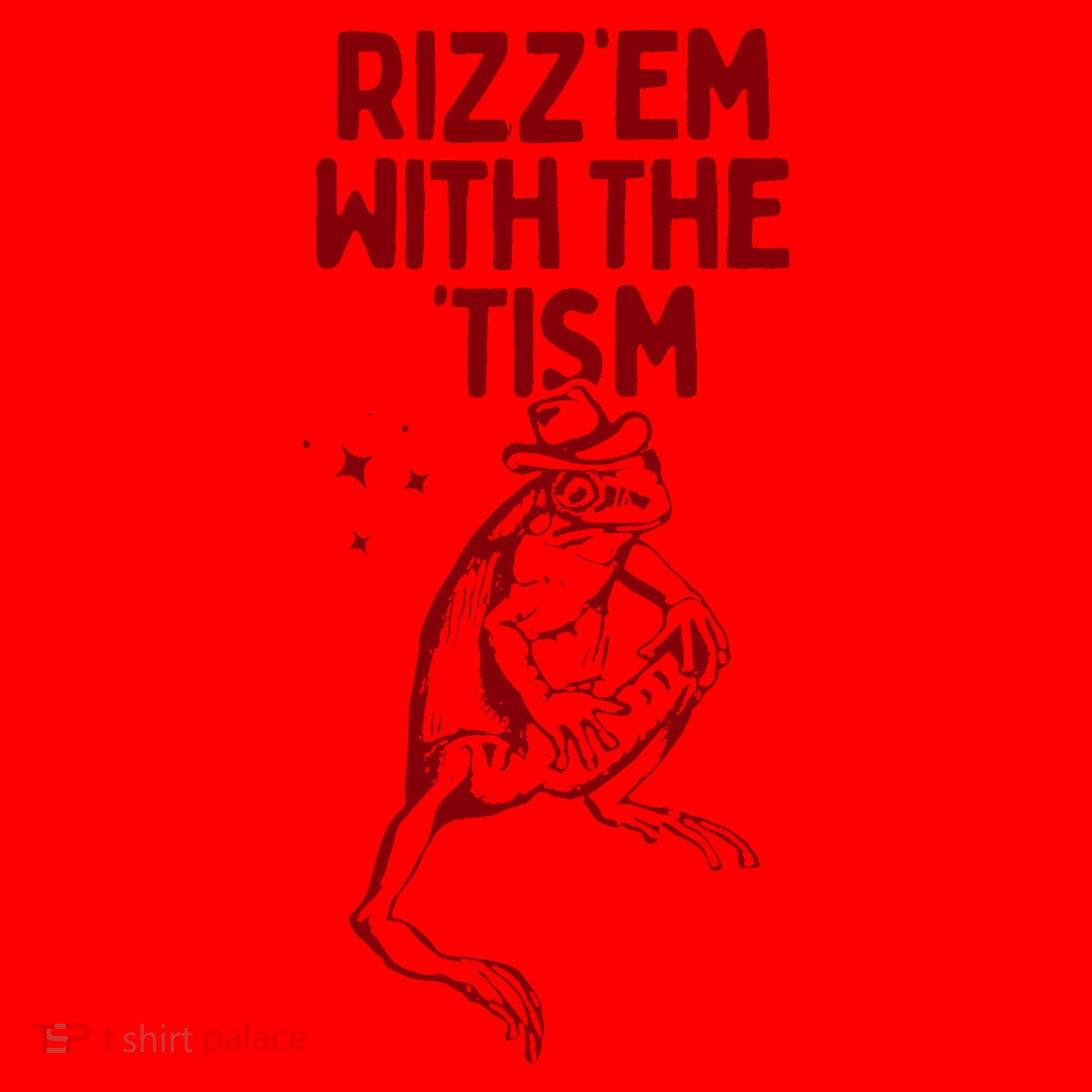 Funny Frog Rizz Em With The Tism Santa Hat