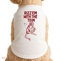 Funny Frog Rizz Em With The Tism Doggie Tank thumb 0