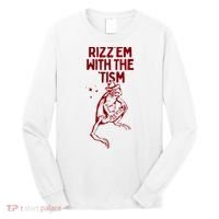 Funny Frog Rizz Em With The Tism Long Sleeve Shirt thumb 0