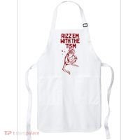 Funny Frog Rizz Em With The Tism Apron thumb 0