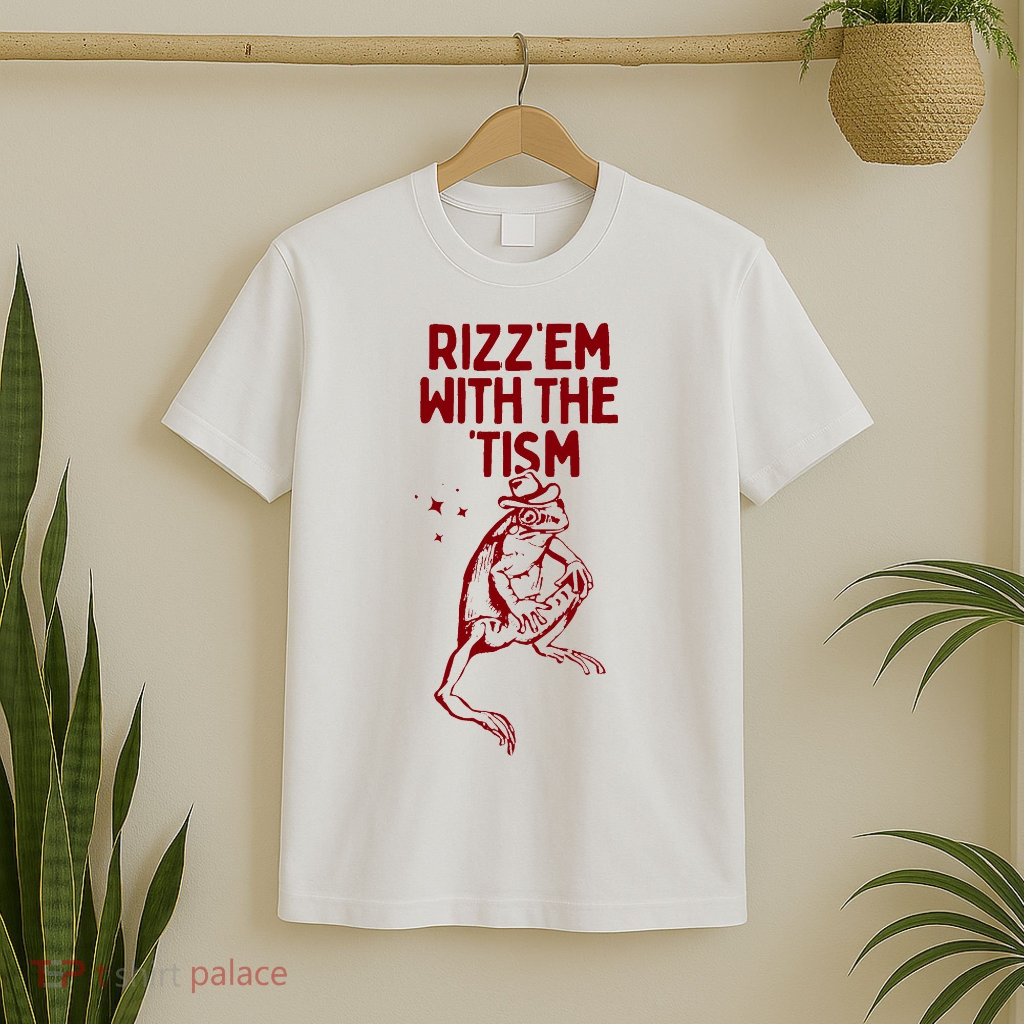 Funny Frog Rizz Em With The Tism T-Shirt