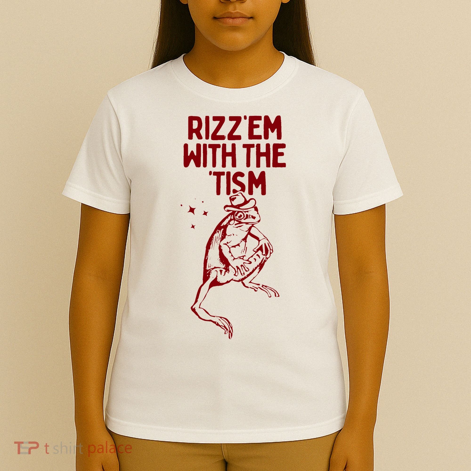 Funny Frog Rizz Em With The Tism T-Shirt