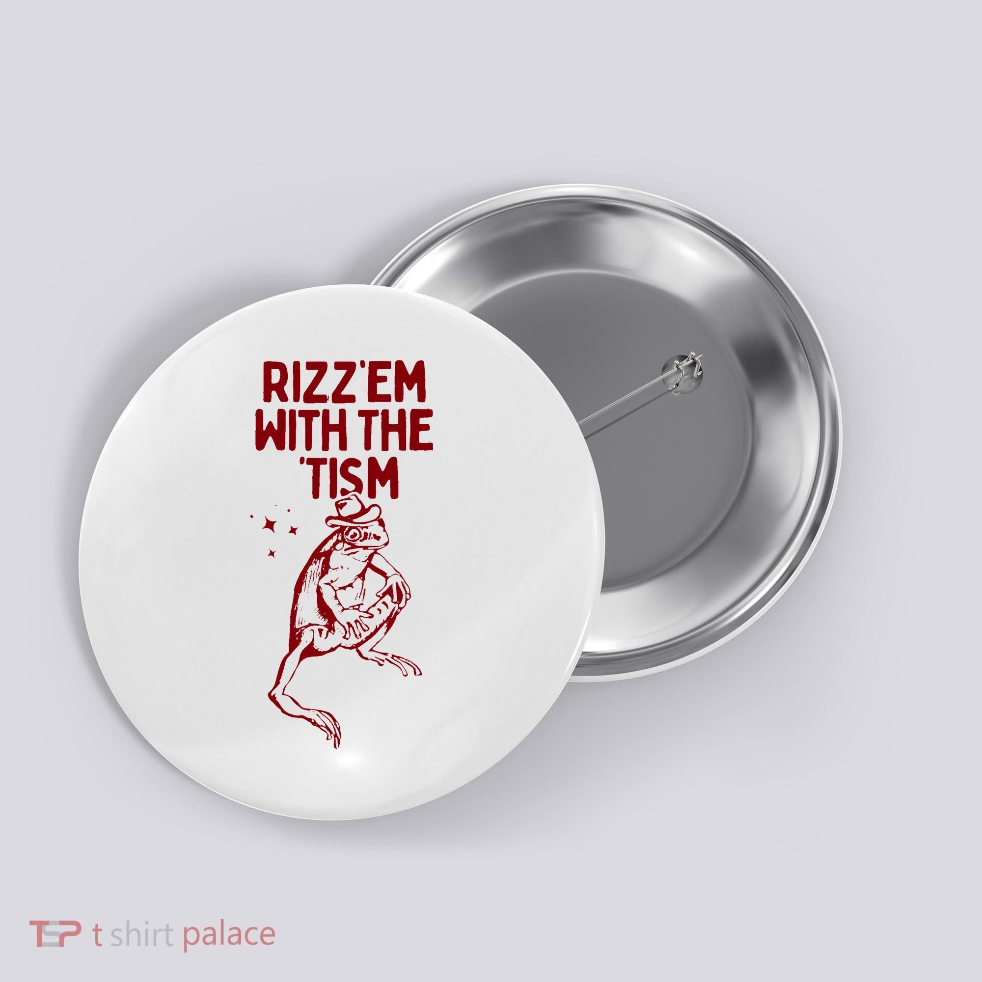 Funny Frog Rizz Em With The Tism Button