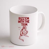 Funny Frog Rizz Em With The Tism Coffee Mug thumb 1