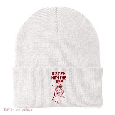 Funny Frog Rizz Em With The Tism Beanie