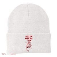 Funny Frog Rizz Em With The Tism Beanie thumb 0