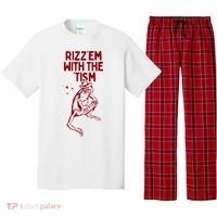 Funny Frog Rizz Em With The Tism Pajama Set thumb 0