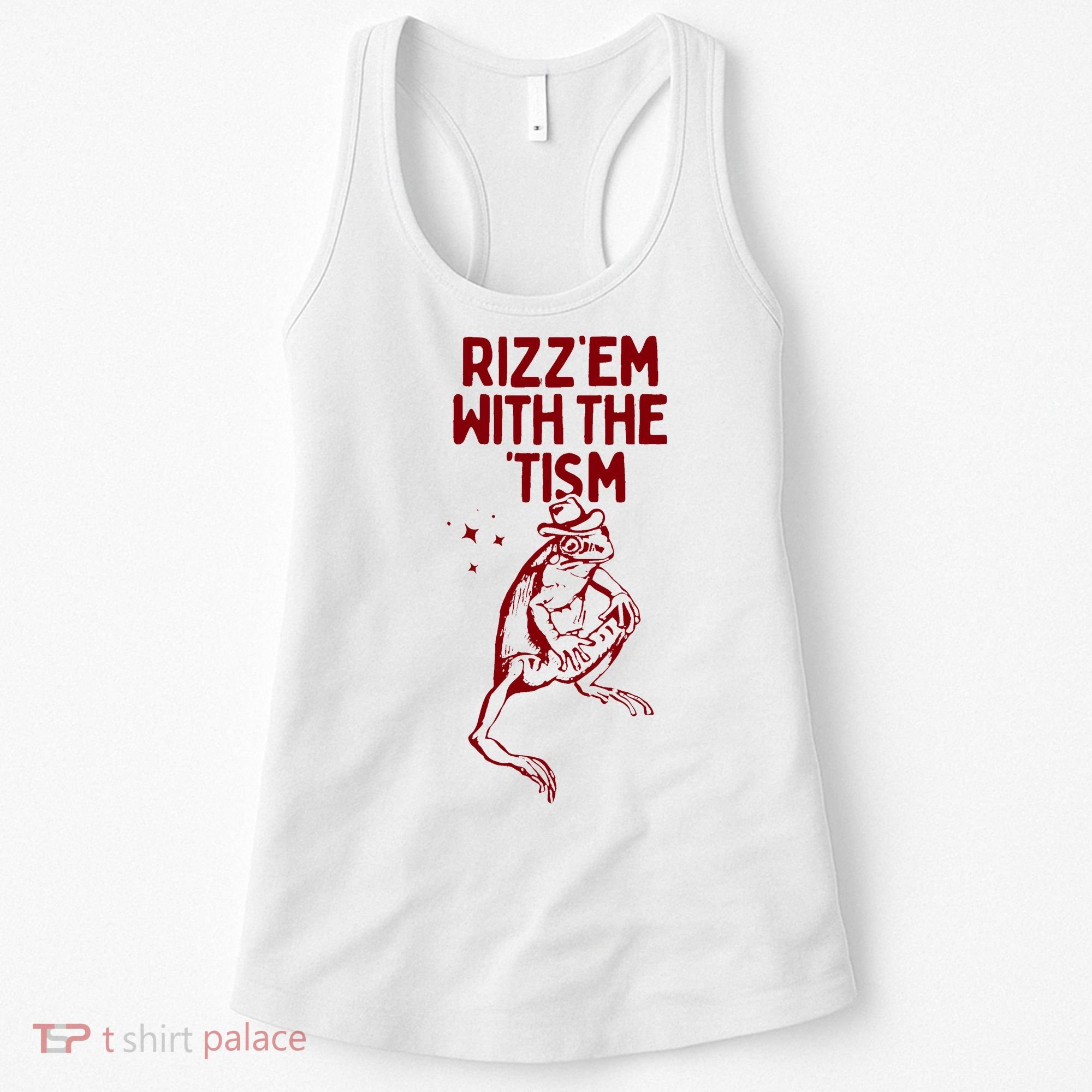 Funny Frog Rizz Em With The Tism Women's Tank Top