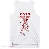 Funny Frog Rizz Em With The Tism Tank Top thumb 0