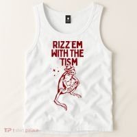Funny Frog Rizz Em With The Tism Tank Top thumb 2