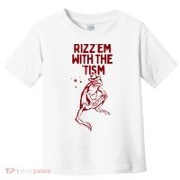 Funny Frog Rizz Em With The Tism Toddler T-Shirt thumb 0