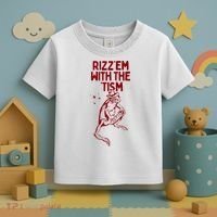 Funny Frog Rizz Em With The Tism Toddler T-Shirt thumb 3