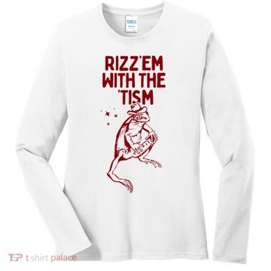 Funny Frog Rizz Em With The Tism Women's Long Sleeve Shirt