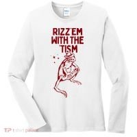 Funny Frog Rizz Em With The Tism Women's Long Sleeve Shirt thumb 0