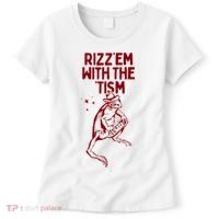 Funny Frog Rizz Em With The Tism Women's T-Shirt thumb 0