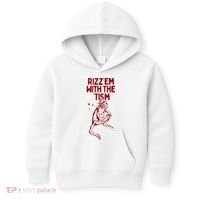 Funny Frog Rizz Em With The Tism Kids Hoodie thumb 0