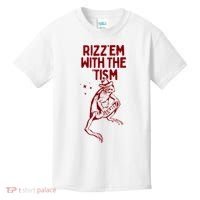 Funny Frog Rizz Em With The Tism Kids T-Shirt thumb 0