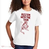 Funny Frog Rizz Em With The Tism Kids T-Shirt thumb 2