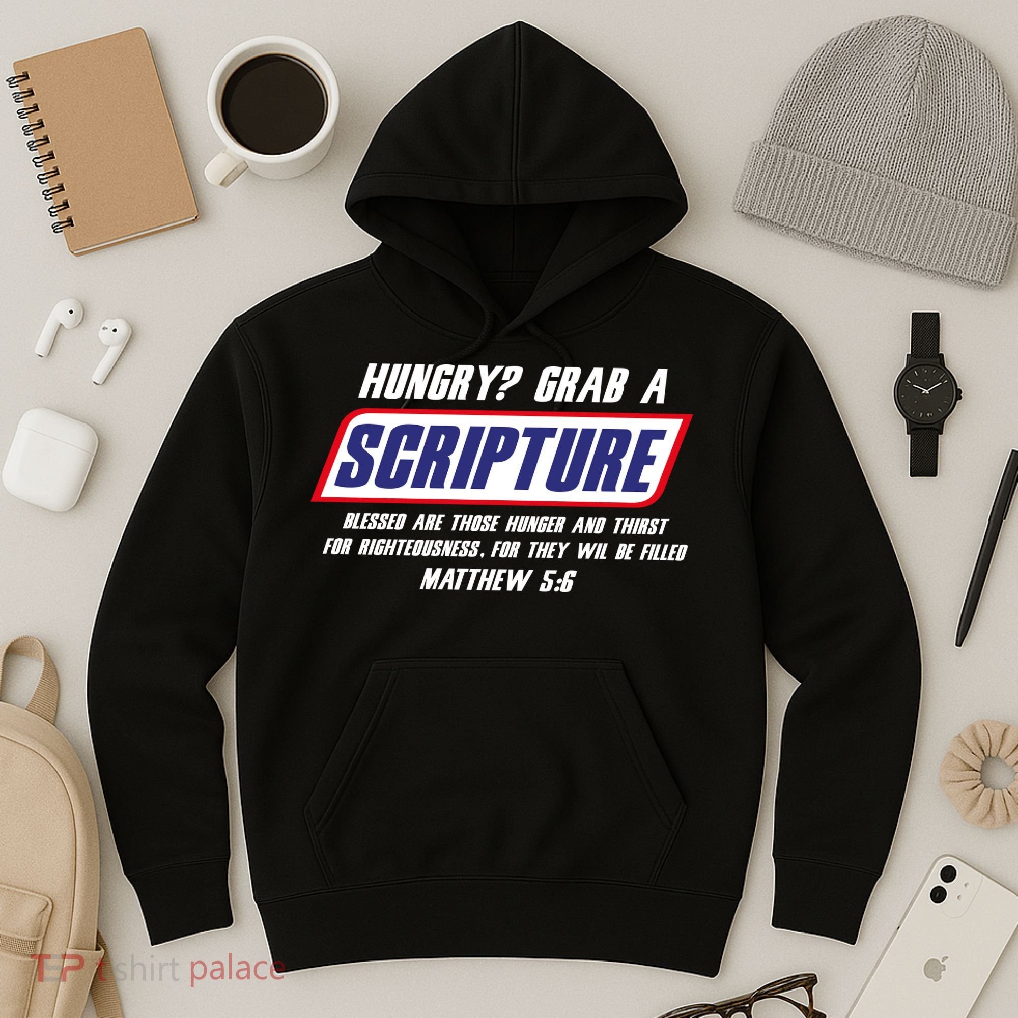 Funny Famous Scripture Gifts Bible Verse Candy Bar Parody Hoodie