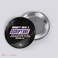 Funny Famous Scripture Gifts Bible Verse Candy Bar Parody Button thumb 0