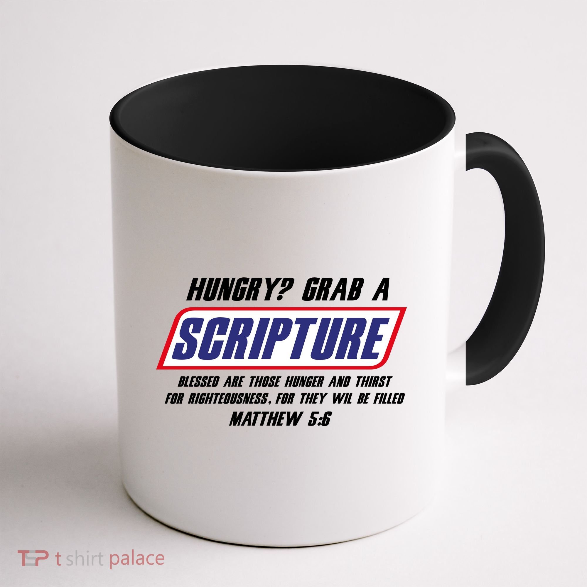 Funny Famous Scripture Gifts Bible Verse Candy Bar Parody Coffee Mug