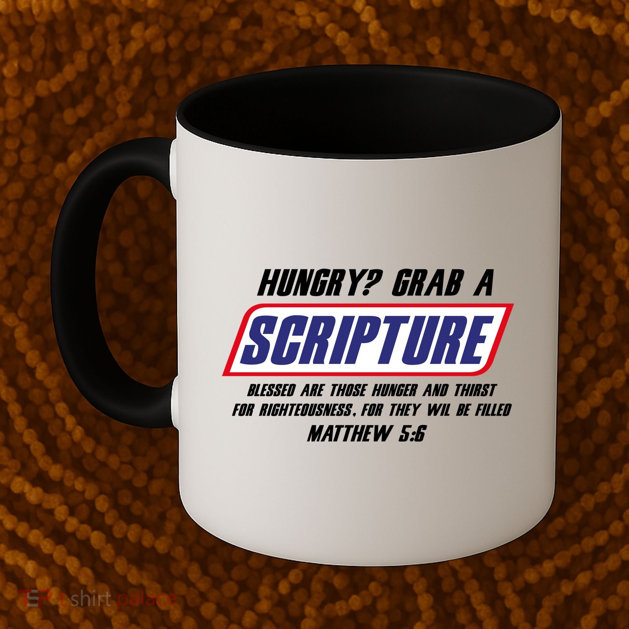 Funny Famous Scripture Gifts Bible Verse Candy Bar Parody Coffee Mug