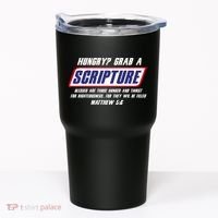 Funny Famous Scripture Gifts Bible Verse Candy Bar Parody Tumbler thumb 0