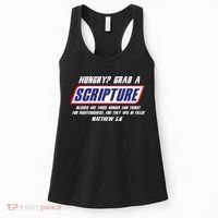 Funny Famous Scripture Gifts Bible Verse Candy Bar Parody Women's Tank Top thumb 0