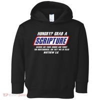 Funny Famous Scripture Gifts Bible Verse Candy Bar Parody Toddler Hoodie thumb 0
