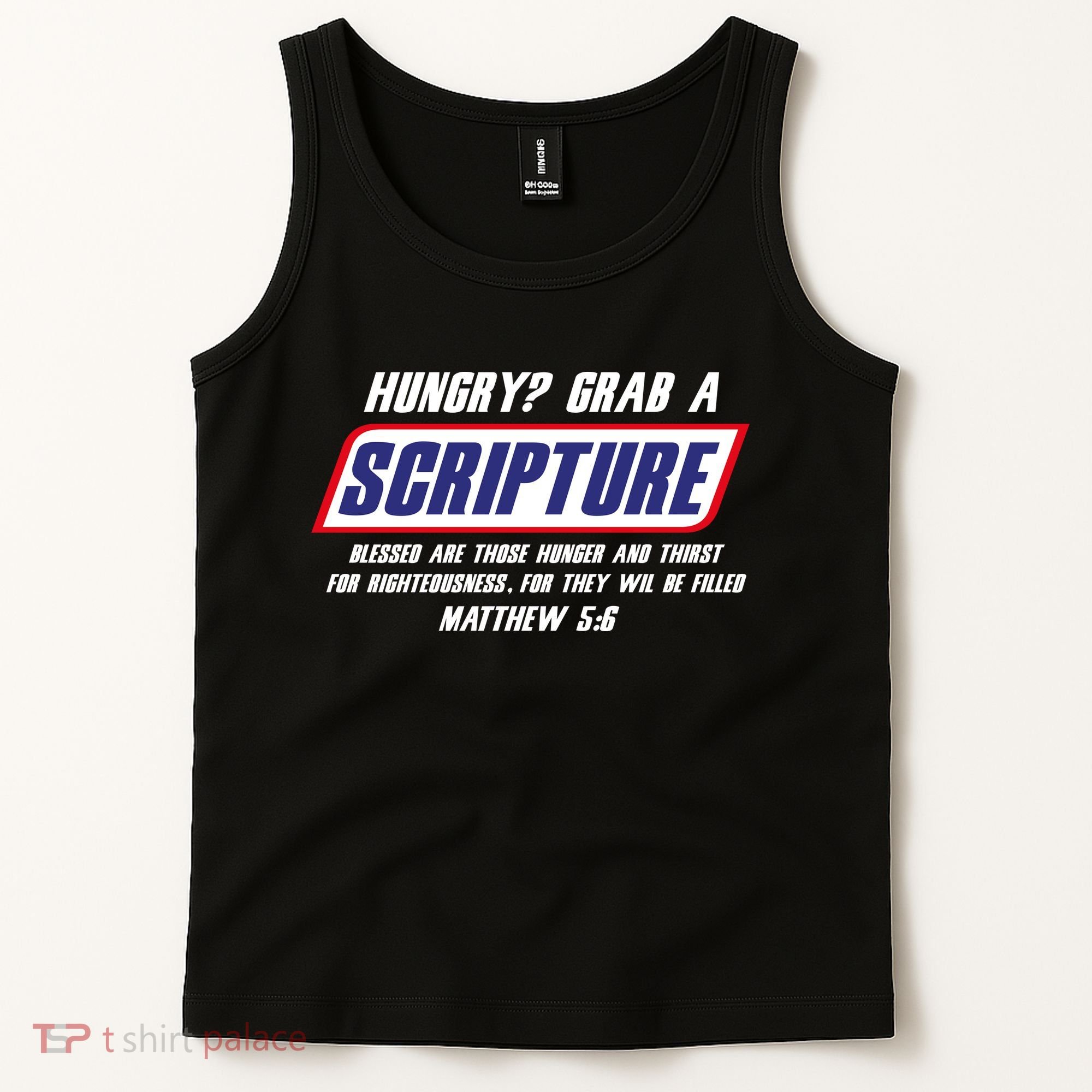 Funny Famous Scripture Gifts Bible Verse Candy Bar Parody Tank Top