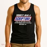 Funny Famous Scripture Gifts Bible Verse Candy Bar Parody Tank Top thumb 3