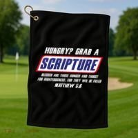 Funny Famous Scripture Gifts Bible Verse Candy Bar Parody Golf Towel thumb 1