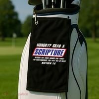 Funny Famous Scripture Gifts Bible Verse Candy Bar Parody Golf Towel thumb 2