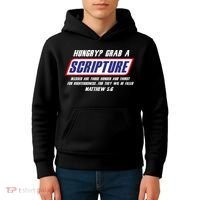 Funny Famous Scripture Gifts Bible Verse Candy Bar Parody Kids Hoodie thumb 4
