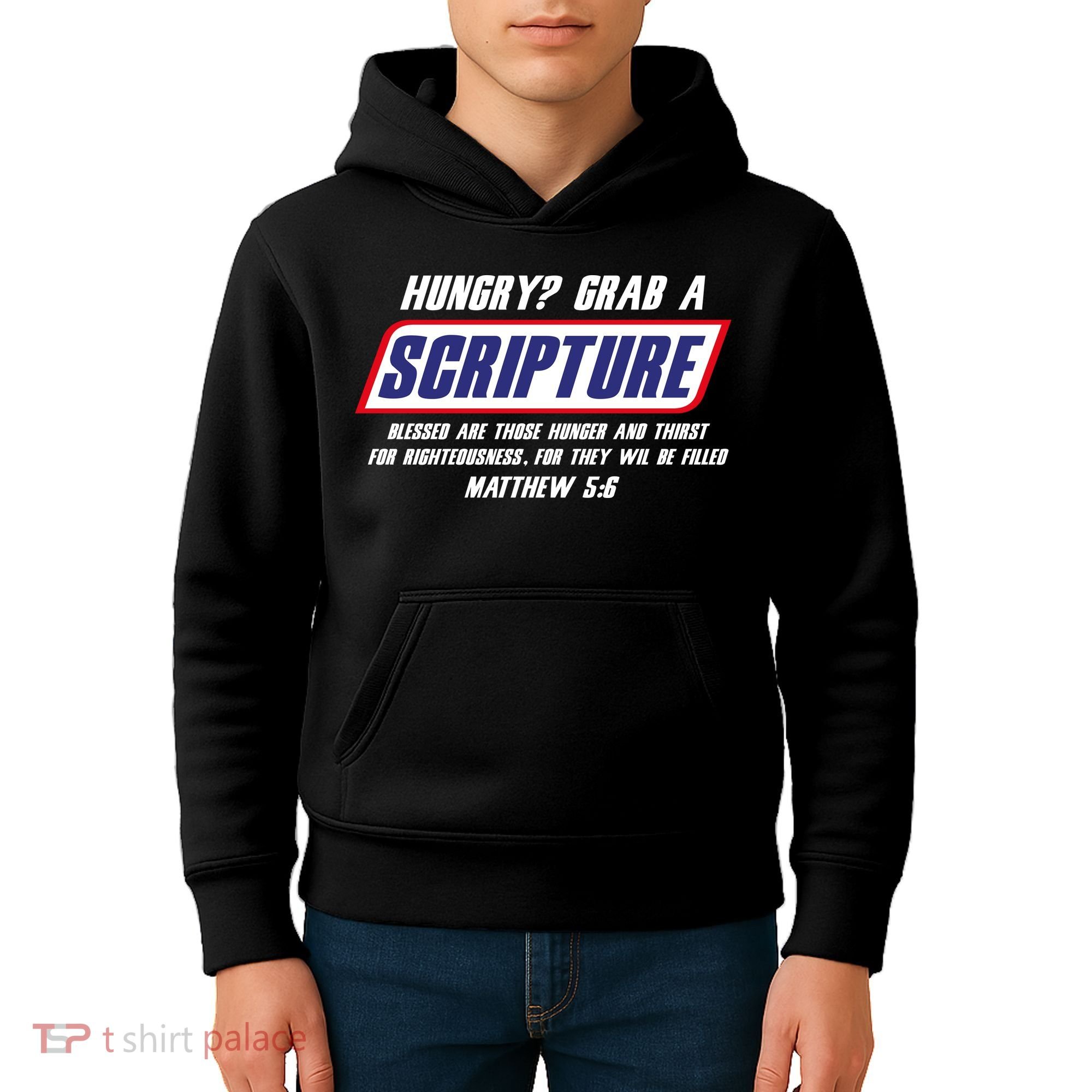 Funny Famous Scripture Gifts Bible Verse Candy Bar Parody Kids Hoodie
