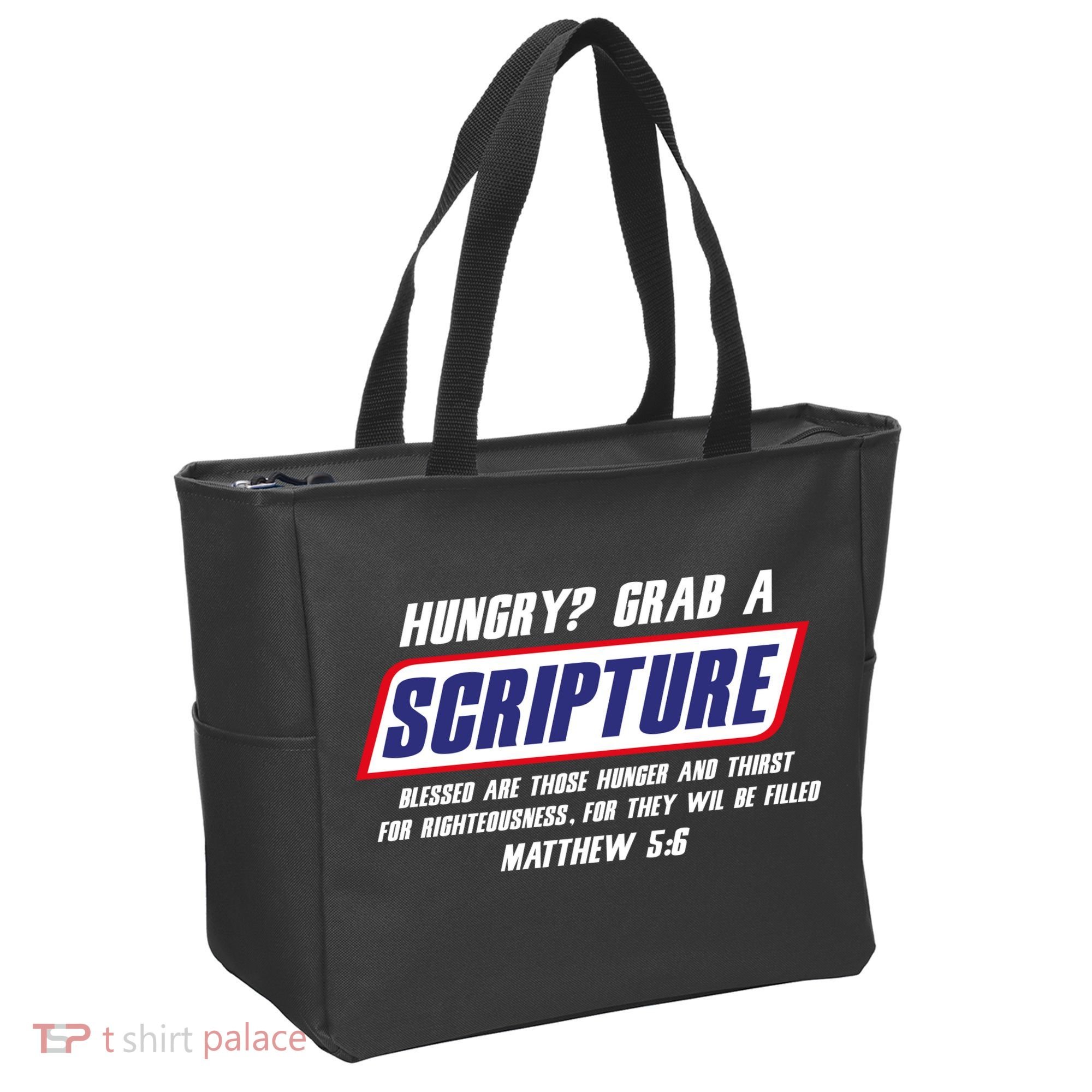 Funny Famous Scripture Gifts Bible Verse Candy Bar Parody Tote Bag