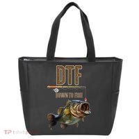 Funny Fishing Shirts: DTF Down To Fish Tote Bag thumb 0