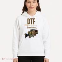 Funny Fishing Shirts: DTF Down To Fish Hoodie thumb 5