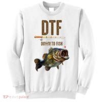 Funny Fishing Shirts: DTF Down To Fish Sweatshirt thumb 0