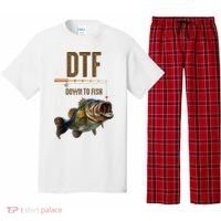 Funny Fishing Shirts: DTF Down To Fish Pajama Set thumb 0