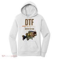 Funny Fishing Shirts: DTF Down To Fish Women's Hoodie thumb 0