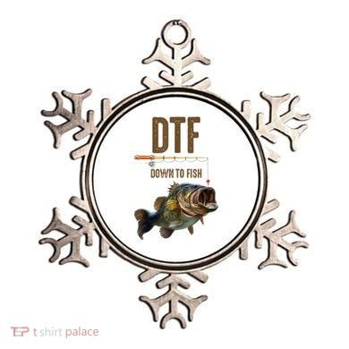 Funny Fishing Shirts: DTF Down To Fish Ornament