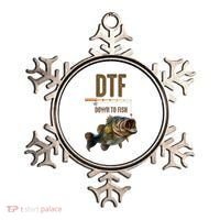 Funny Fishing Shirts: DTF Down To Fish Ornament thumb 0