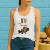 Funny Fishing Shirts: DTF Down To Fish Women's Tank Top thumb 2