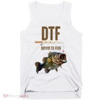 Funny Fishing Shirts: DTF Down To Fish Tank Top thumb 0