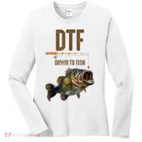 Funny Fishing Shirts: DTF Down To Fish Women's Long Sleeve Shirt thumb 0
